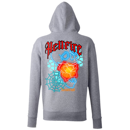 Hellfire Tattoo Club - Neon Skull Hoodie