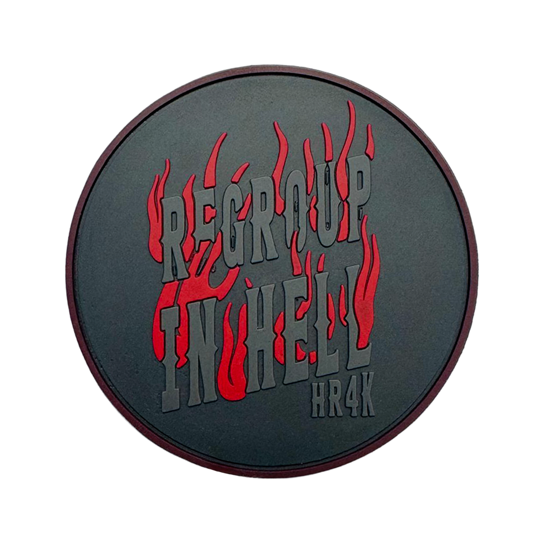 Regroup In Hell Rubber Patch