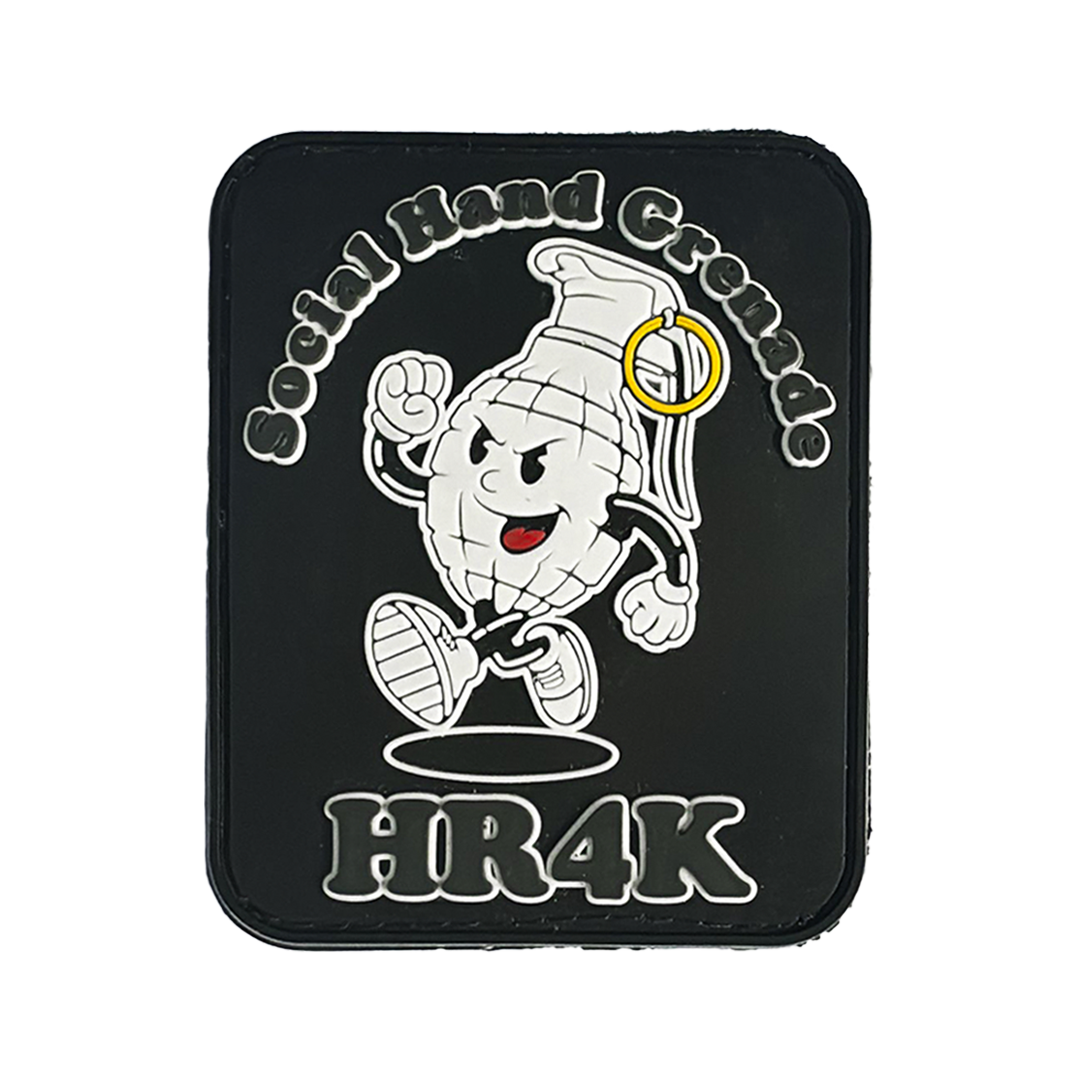 Social Hand Grenade Rubber Patch