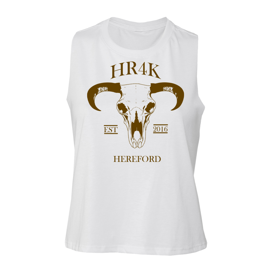 HR4K - HR4K Mid West Bull Skull - Ladies Cropped Vest