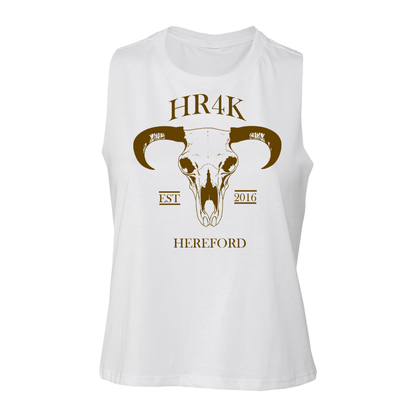 HR4K - HR4K Mid West Bull Skull - Ladies Cropped Vest