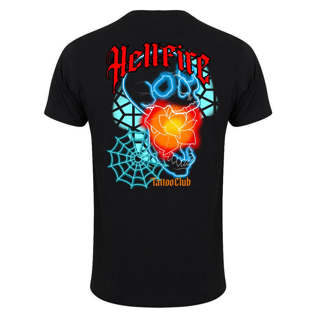 Hellfire Tattoo Club - Hellfire Tattoo Club - Neon Skull Tee - HR4K